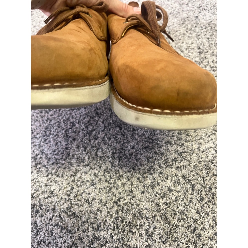 Samuel Hubbard Free Mens 14W Tan Nubuck Leather Shoes Vibram Sole Comfort Oxford - Picture 3 of 10